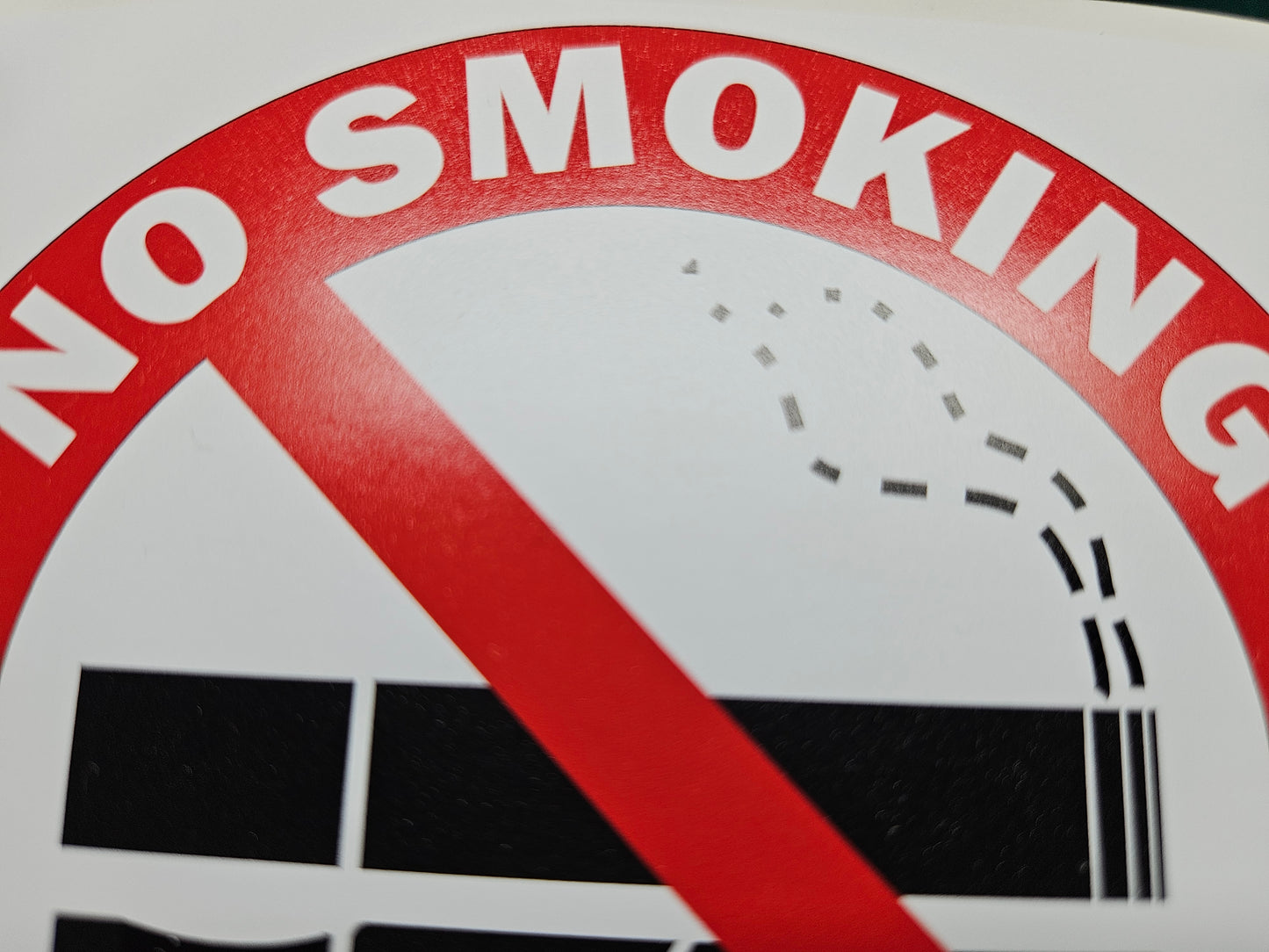 No Smoking No Vaping Signs Vinyl Stickers 10 X 10 cm square. Choose per Unit, or 5 signs and get 1 Free, or 10 signs and get 2 Free.