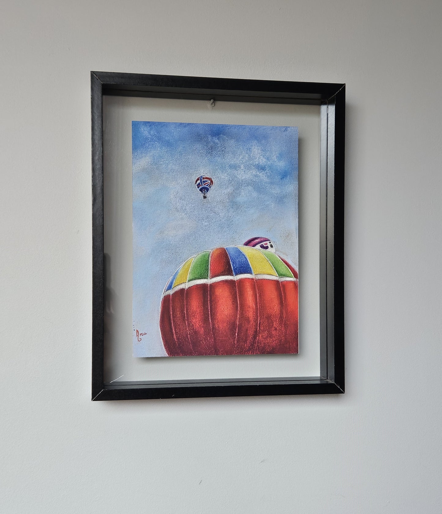 Limited Edition Print ""Hot Air Balloons in Bristol".  Fine Art Archival Prints of colourful hot air balloons, from my original soft pastel painting.