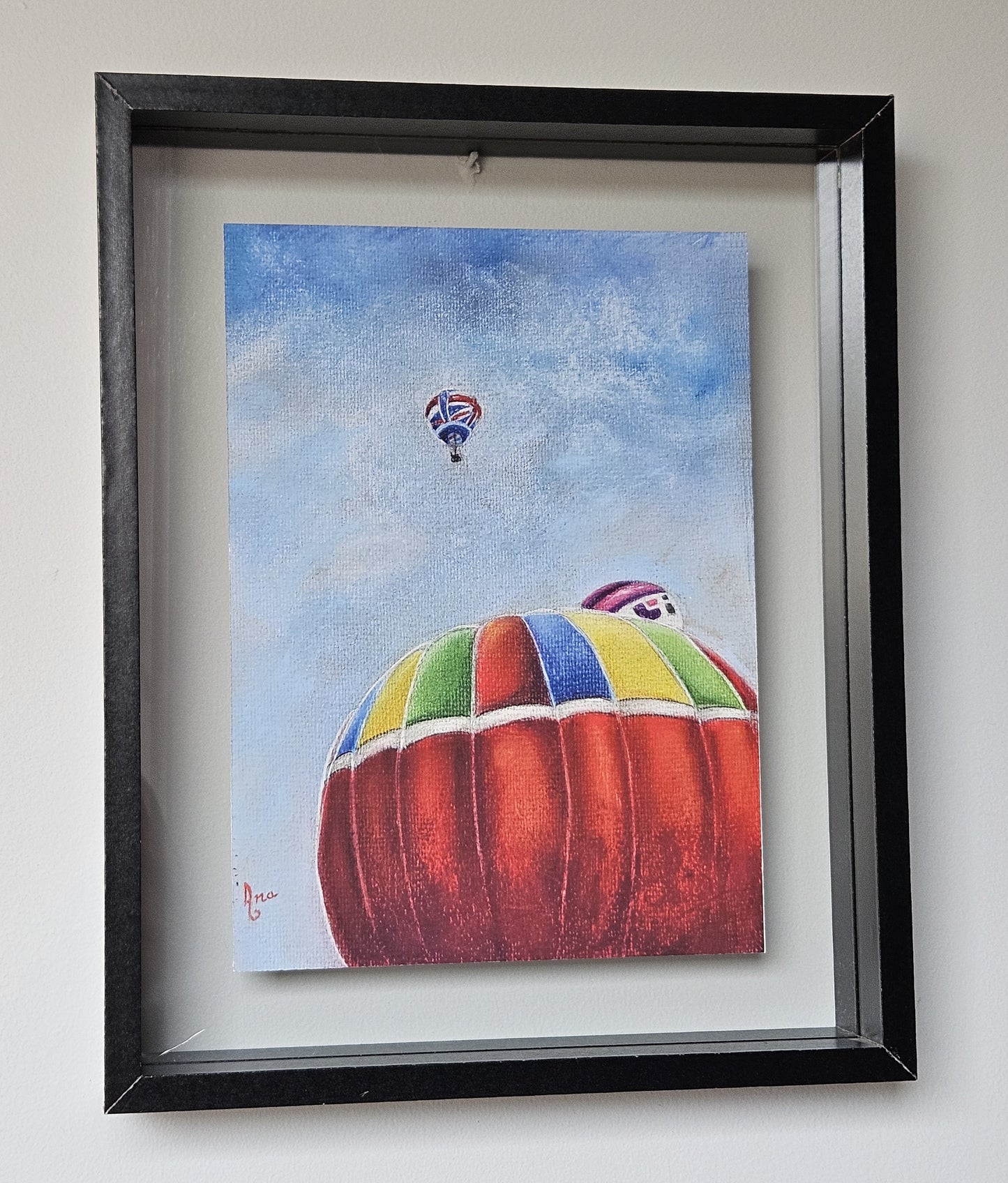 Limited Edition Print ""Hot Air Balloons in Bristol".  Fine Art Archival Prints of colourful hot air balloons, from my original soft pastel painting.