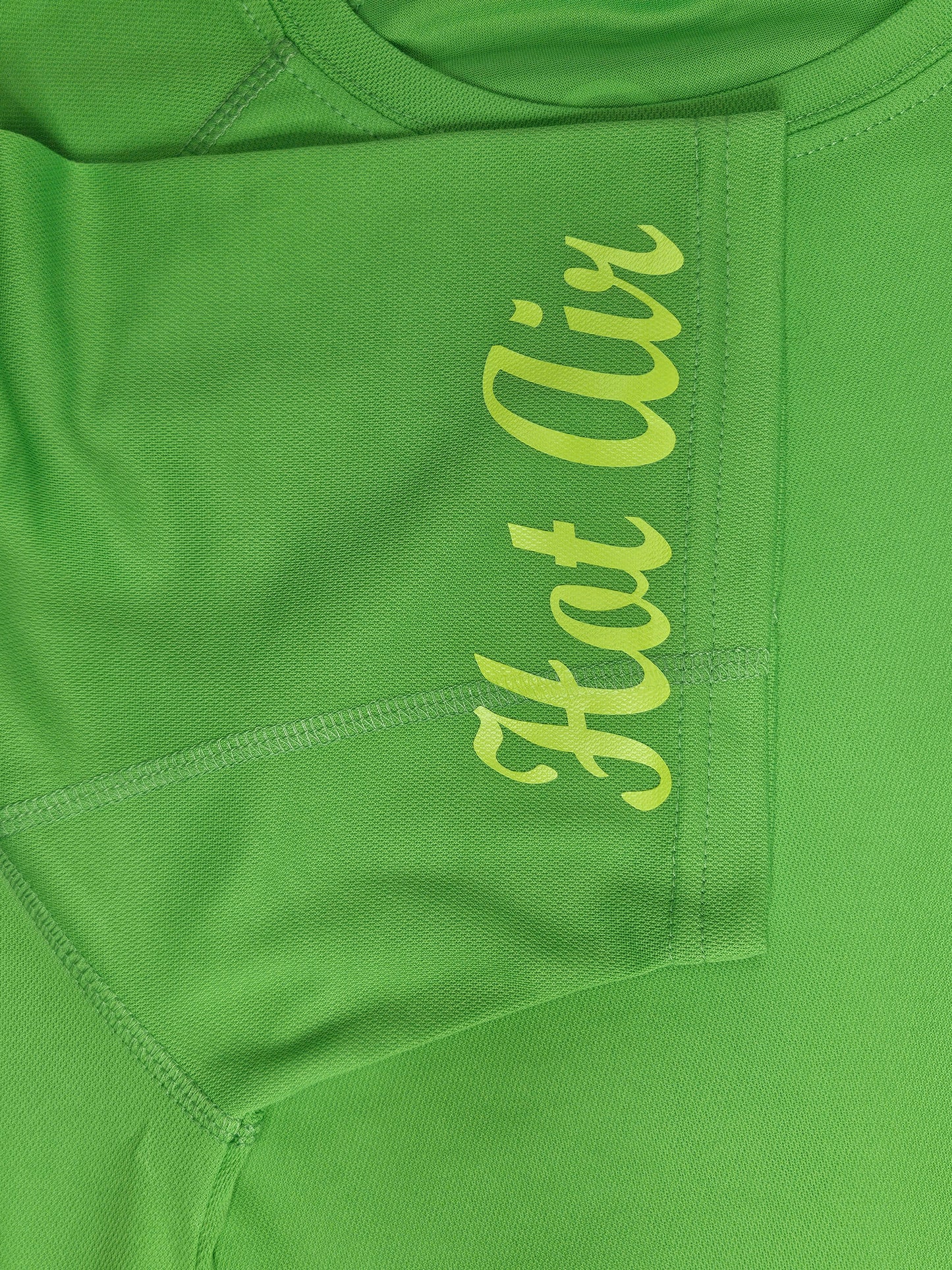 Lime Green. T-Shirts with Hot Air Balloons in Bristol Graphics for Adults. High quality sport Aircool Tees. Lime Green colour.