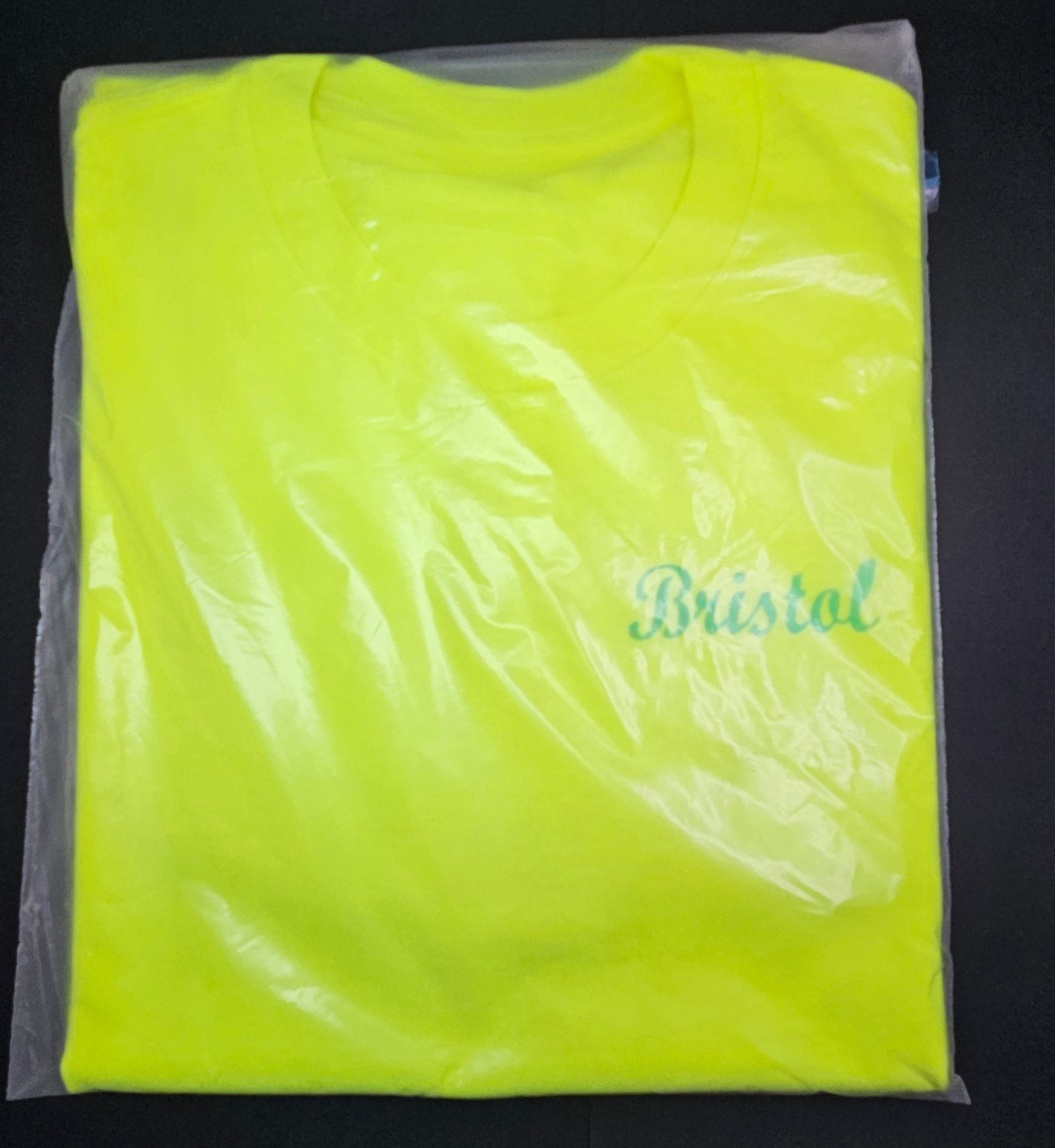 Fluo Yellow. T-Shirts with Hot Air Balloons in Bristol Graphics for Adults. Fluorescent Yellow colour.