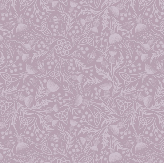 Wide Width Backing 108" - Mono thistle light lavender. Highlands Fabrics Collection by Lewis & Irene Wide Width Backing -