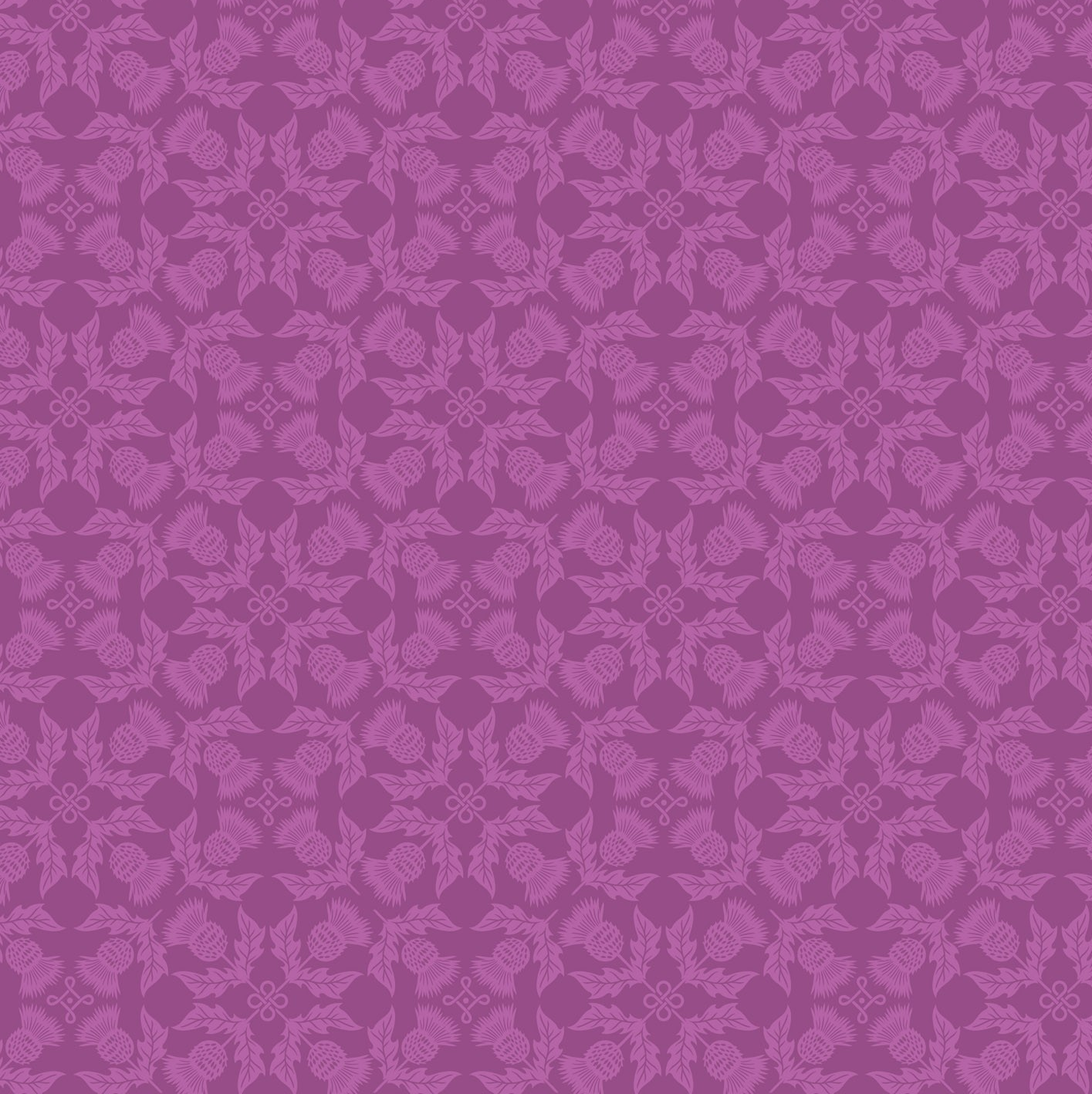 Thistle on highland purple - Highlands Fabrics Collection by Lewis & Irene